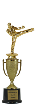 12" Karate Cup Pedestal Trophy