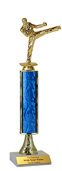 Martial Arts Trophy Liberty Award On Marble Base Engraved Free Gold Karate 