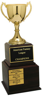 Solid Metal Perpetual Cup Trophy