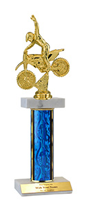 12" Motocross Double Marble Trophy
