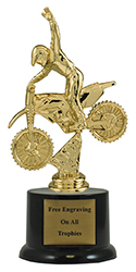 7" Pedestal Motocross Trophy