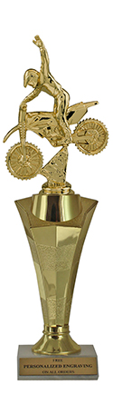 Motocross Star Column Trophy