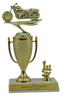 9" Motorcycle Cup Trim Trophy