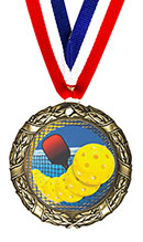 Pickleball Antique Gold Medal