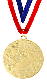 Pinewood Derby Engraved Star Medal
