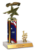 8" Pinewood Derby Star Trim Trophy