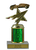 6" Pinewood Derby Star Economy Trophy
