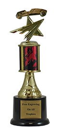9" Pinewood Derby Star Pedestal Trophy