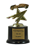 5" Pedestal Pinewood Derby Star Trophy