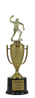 12" Table Tennis Cup Pedestal Trophy