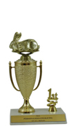8" Rabbit Cup Trim Trophy