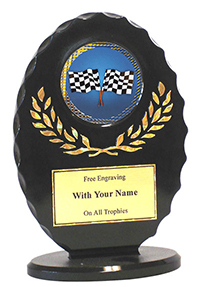 6" Oval Motocross Award