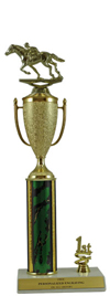 15" Racing Horse Cup Trim Trophy