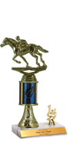 9" Excalibur Racing Horse Trim Trophy