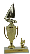 10" Sailboat Cup Trim Trophy