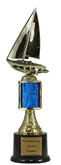 11" Sailboat Pedestal Trophy