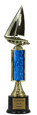 13" Sailboat Pedestal Trophy