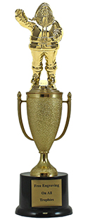 12" Christmas Cup Pedestal Trophy