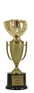 11" Softball Glove Cup Pedestal Trophy