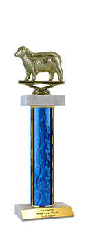 12" Sheep Double Marble Trophy