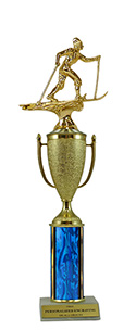 14" Cross Country Skiing Cup Trophy