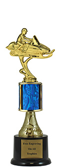11" Snowmobile Pedestal Trophy