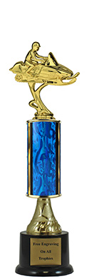 13" Snowmobile Pedestal Trophy