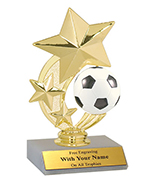 6" Soccer Spinner Trophy