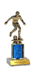 team lot of 10 SOCCER ball backdrop trophies award weighted base male topper 