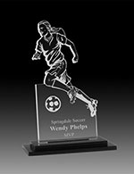 7" Female Soccer Acrylic Award