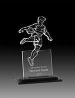 6" Male Soccer Acrylic Award