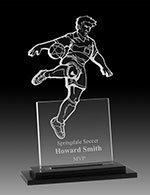8" Male Soccer Acrylic Award