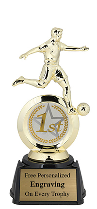 Soccer Action Trophy with Insert