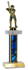 12" Softball Double Marble Trophy
