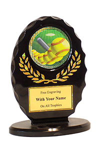5" Oval Softball Award