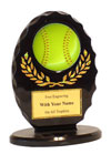 5" Oval 3-D Softball Award