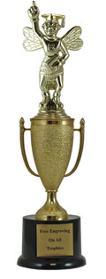 12" Spelling Bee Cup Pedestal Trophy
