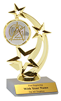 7" Math Star Spinner Trophy