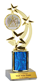 9" Math Star Spinner Trophy
