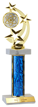 13" Science Star Spinner Double Marble Trophy