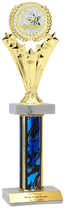13" Spelling Bee Insert Star Double Marble Trophy