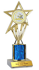 9" Spelling Bee Insert Star Trophy
