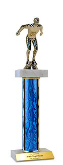 14" Swimming Double Marble Trophy