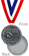 Antique Silver Swimming Medal