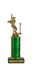 10" T Ball Economy Trophy with Black Marble base