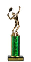 10" Tennis Economy Trophy with Black Marble base