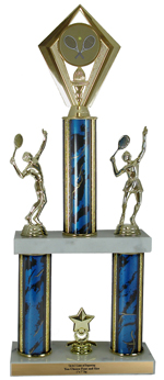 18" Mixed Doubles Tennis Trophy