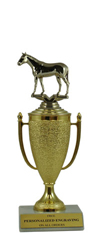 9" Thoroughbred Horse Cup Trophy