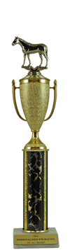15" Thoroughbred Horse Cup Trophy