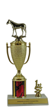 11" Thoroughbred Horse Cup Trim Trophy